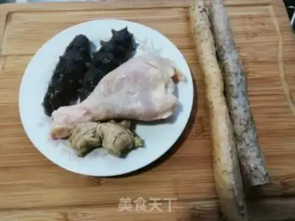 Make A chicken stew of cucumber step 0