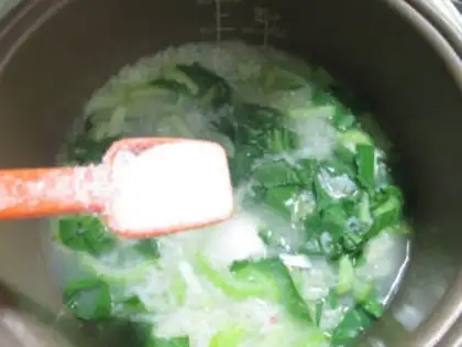 Make Two rice porridges for duck eggs step 6