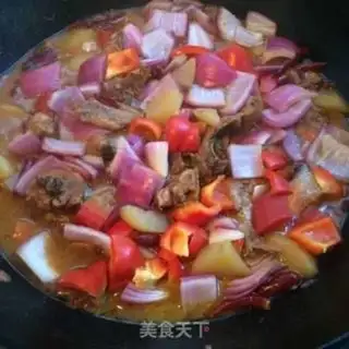 Make Chicken piece of potato noodles step 9