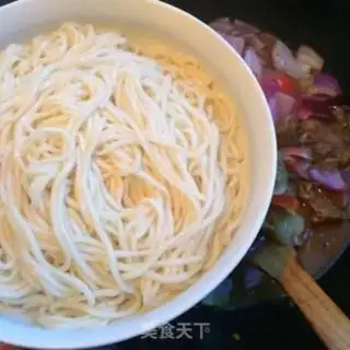 Make Chicken piece of potato noodles step 10