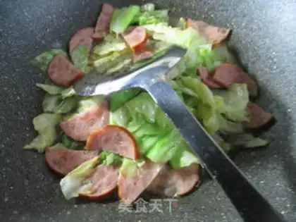 Make Elbow ham and cabbage step 9