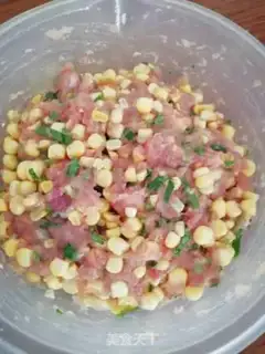Make Fried corn dumpling step 1