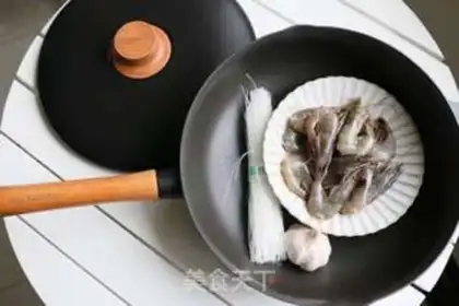 Make Garlic fan shrimp step 0