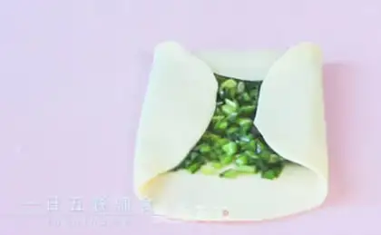 Make An egg roll with a pickle step 7