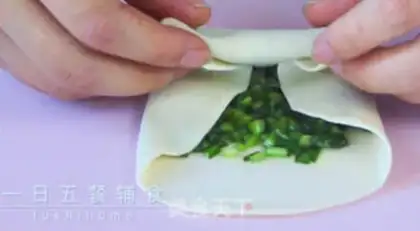 Make An egg roll with a pickle step 8