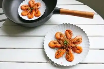 Make Garlic fan shrimp step 10