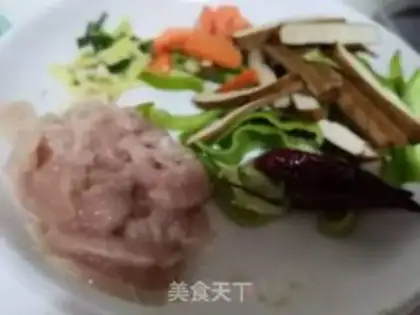 Make Chicken tofu dry step 1