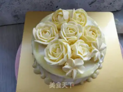 Make A flower birthday cake step 19