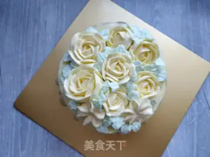 Make A flower birthday cake step 20