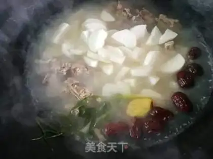 Make The radish lamb soup step 6