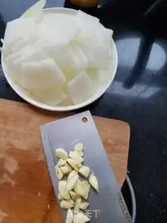 Make Soy shrimp melons step 0