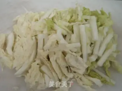 Make Big cabbage fried mushrooms step 1