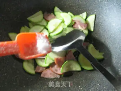 Make Elbow and ham are fried step 7