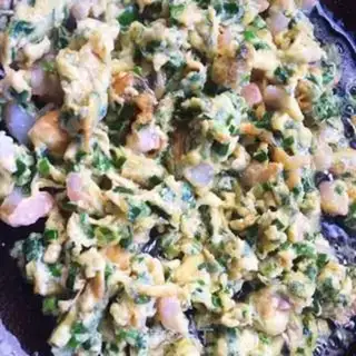 Make Shrimp fried eggs step 5