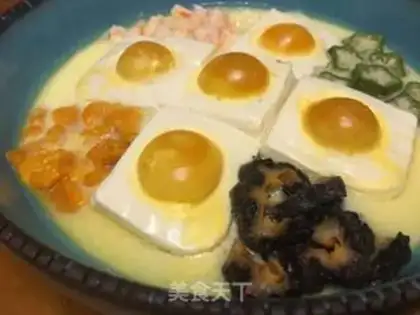 Make Golden bean tofu step 6