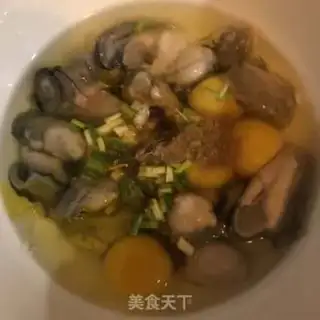 Make Oyster fried eggs step 1