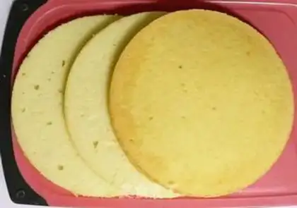 Make Gradual Color Float Cake step 5