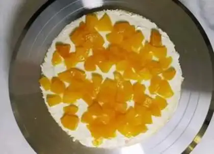 Make Gradual Color Float Cake step 8