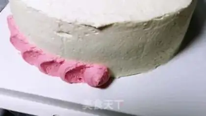 Make Gradual Color Float Cake step 11