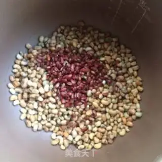 Make Red bean, black rice step 1