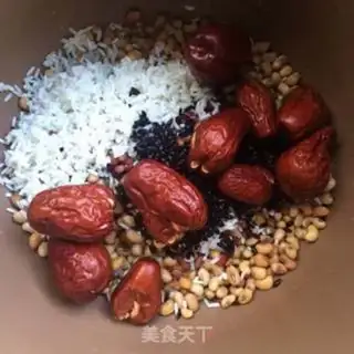 Make Red bean, black rice step 3