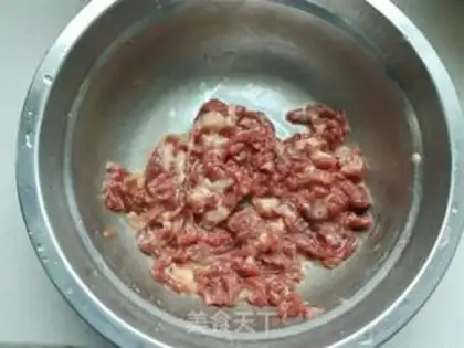 Make Beef silk and beans step 2