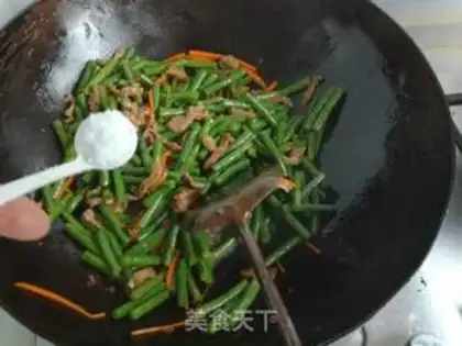 Make Beef silk and beans step 14