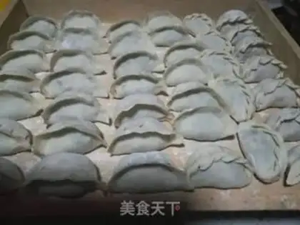 Make Pork spinach, three dumplings step 15