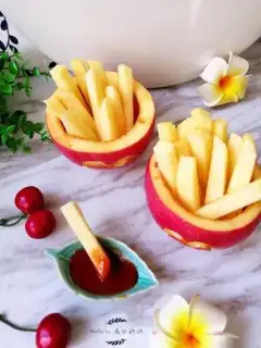 Make Apple fries step 5