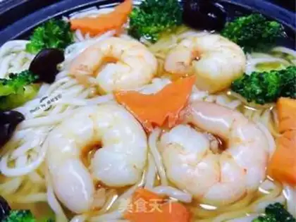 Make The shrimp pasta step 8