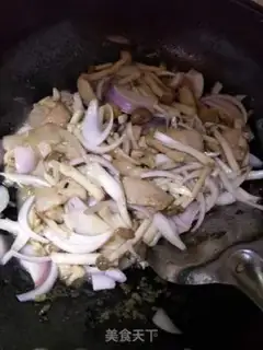 Make Seafood mushroom onions step 6