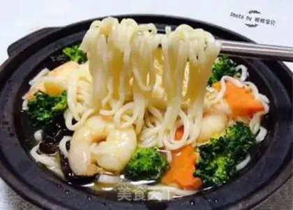 Make The shrimp pasta step 12