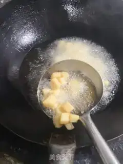 Make Cream rice tofu step 2