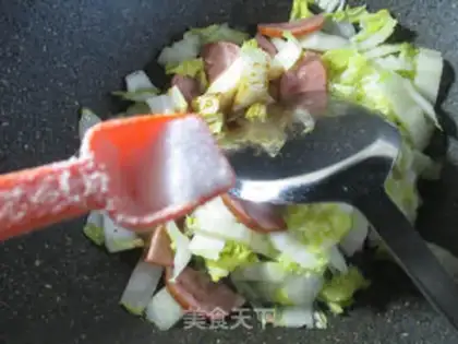 Make Elbow ham and doll food step 6