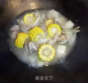 Make Duck-mounted melon corn soup step 4