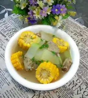 Make Duck-mounted melon corn soup step 5