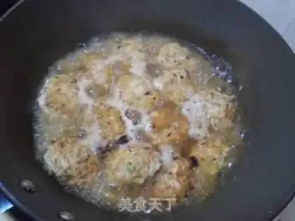 Make Pork radish balls step 15
