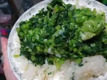 Make Corn green bean eggs, fried meat step 4