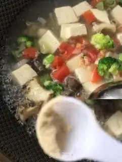 Make Tofu soup step 22