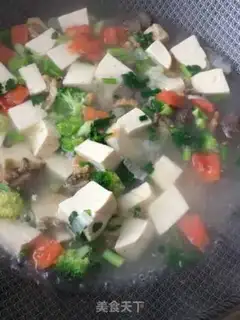 Make Tofu soup step 23