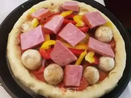 Make Rolling ham pizza step 11