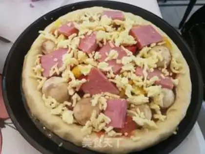 Make Rolling ham pizza step 12