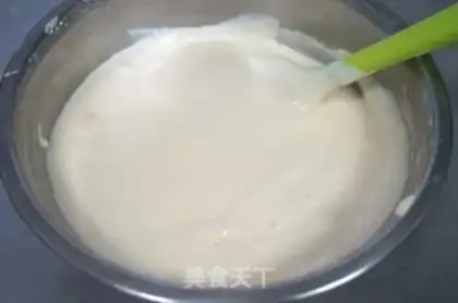 Make All the sponge sesame cake step 6