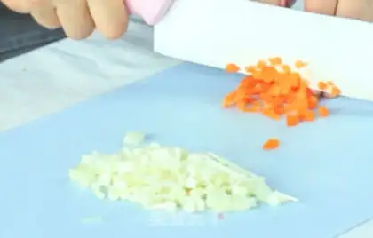 Make Vegetable rolls step 1