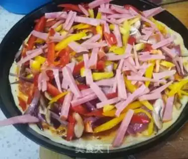 Make Rolling ham pizza step 17