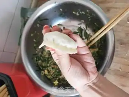 Make Three fresh dumplings step 10