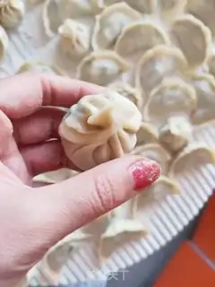 Make Three fresh dumplings step 12