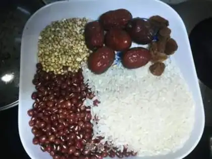 Make Red bean rice congee step 0