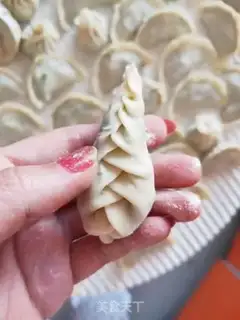 Make Three fresh dumplings step 13