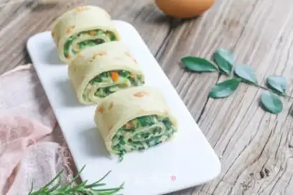 Make Vegetable rolls step 12